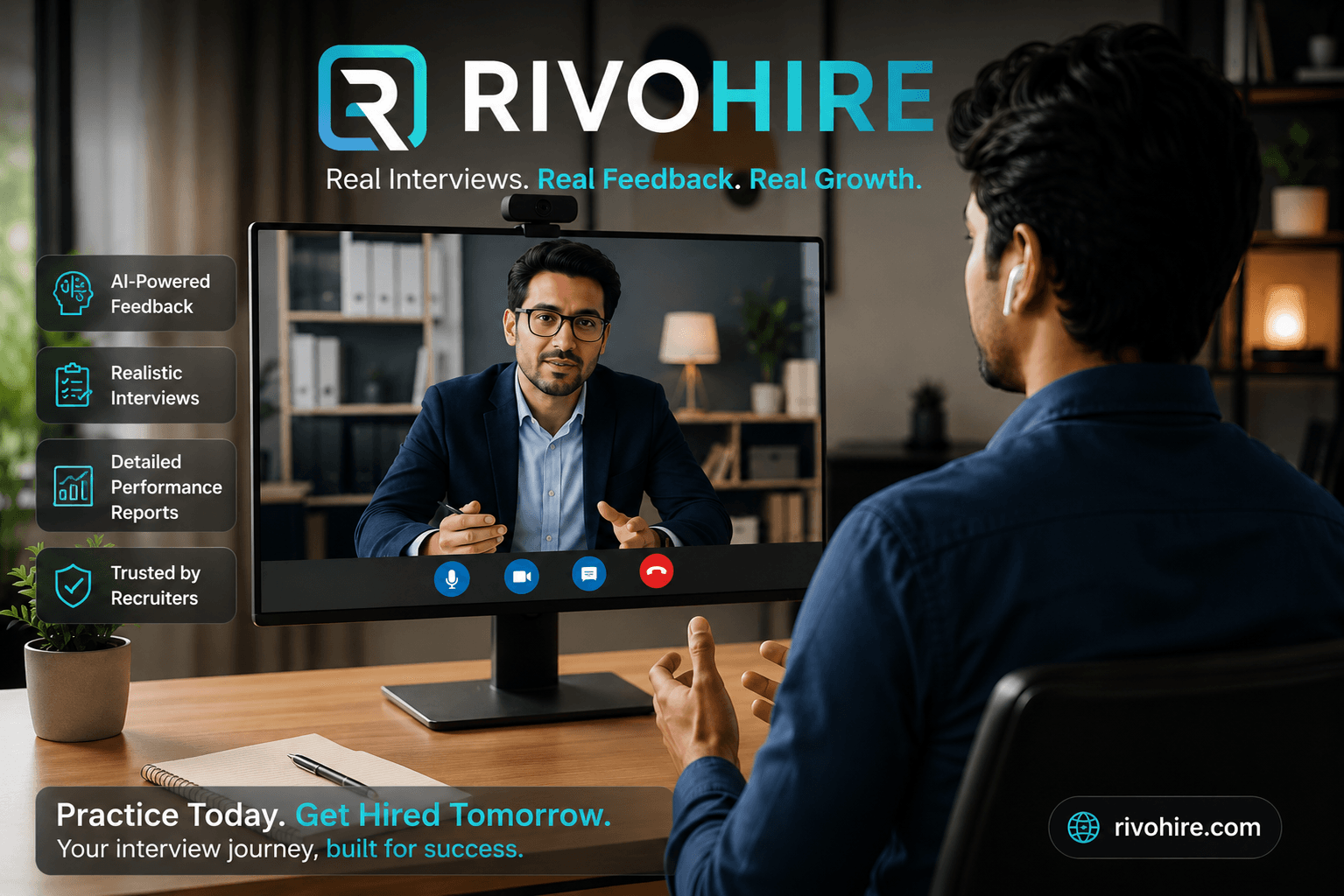 RivoHire focused mock interview experience